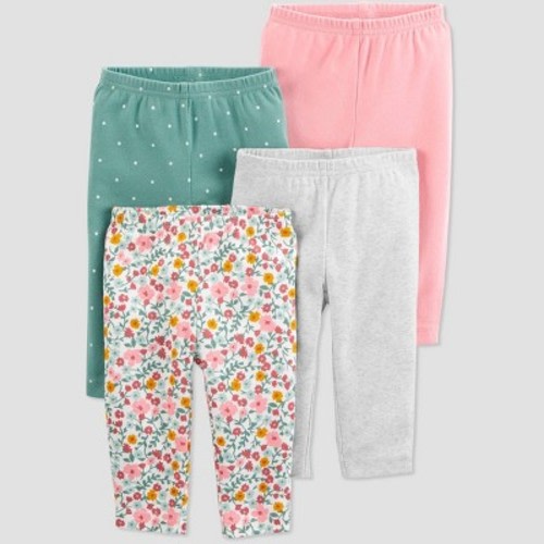 Carter's® Pull-On Pants: 4 pack, Newborn-6M