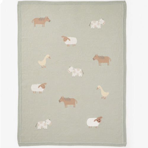 On the Farm Knit Blanket