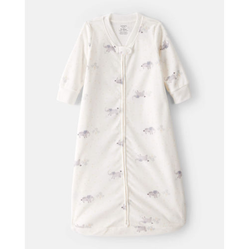 Baby Elephant Print Long-Sleeve Wearable Blanket - White - Carter's | Carter's 0-3month