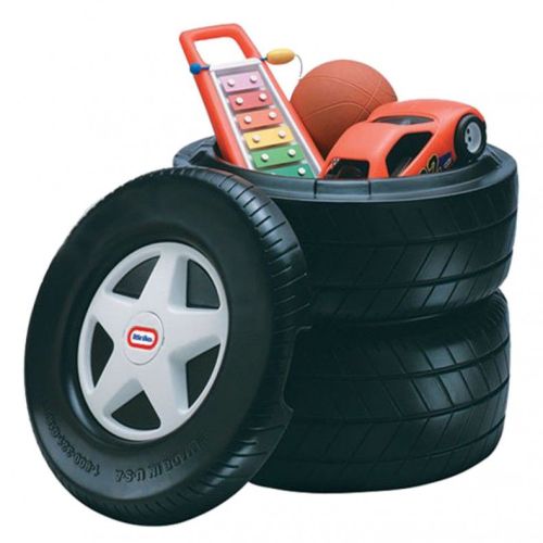 Little Tikes Classic Racing Tire Toy Chest – Toddler Toy Storage with Fun Racing Theme