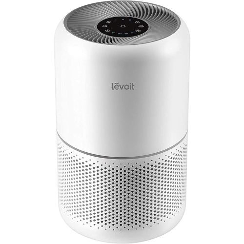 LEVOIT Air Purifier for Home Allergies Pets Hair in Bedroom, Covers Up to 1095 ft² by 45W High Torque Motor, 3-in-1 Filter with HEPA sleep mode, Remove Dust Smoke Pollutants Odor, Core300-P, White