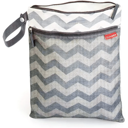 Skip Hop Grab and Go Wet/Dry Diaper Bag, Chevron