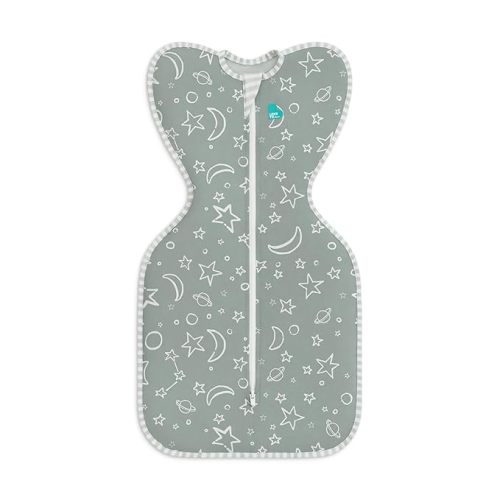 Love to Dream Swaddle UP, Silky-Lux 1.0 TOG, Super Soft, Luxurious 100% Viscose from Bamboo, Allow Baby to Sleep in Their Preferred Arms Up Position, Snug Fit Calms Moro Reflex, 5-8.5 lbs, Olive