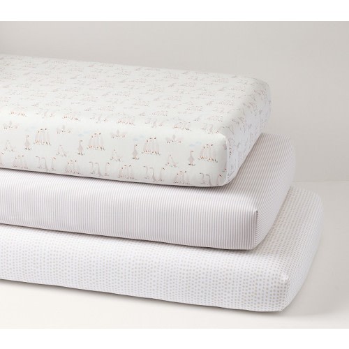 Darby Duckling Crib Fitted Sheets - Set of 3