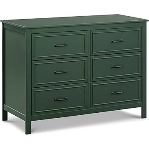 DaVinci Charlie 6-Drawer Double Dresser in Forest Green