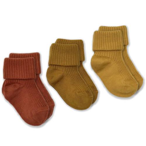 Wool Socks, Baby and Toddler, Terracotta 0-6 Months