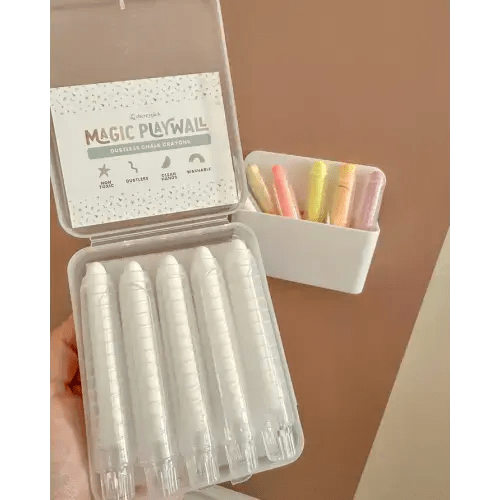 Dustless Chalk Crayons + Magnetic Holder Bundle for Magic Playwall – Cherrypick