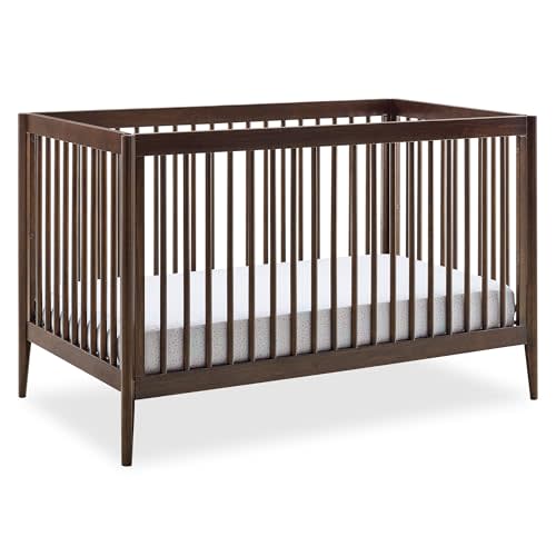 Delta Children Casey 4-in-1 Convertible Crib - Greenguard Gold Certified, Walnut Espresso