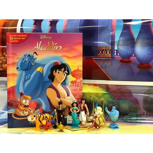 Disney Aladdin My Busy Books - Storybook, 10 figurines, playmat