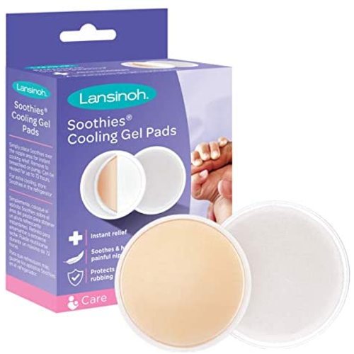 Lansinoh Soothies Breast Gel Pads for Breastfeeding and Nipple Relief, 2 Pads