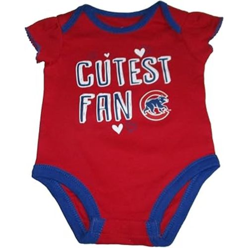 VF Chicago Cubs Girl's Fan Series Infant Creeper Bodysuit - Team Colors