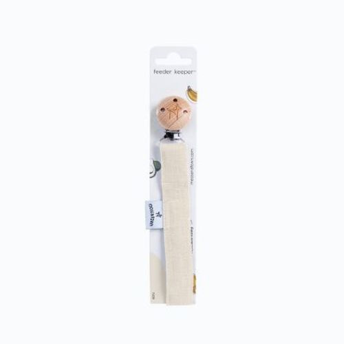 Moss And Fawn Linen Pacifier Cip Ecru