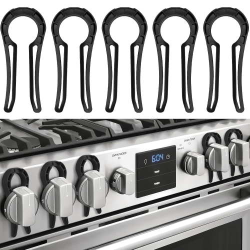 (5 Pack) Gas Stove Knob Lock,Stove Knob Safety Covers,Baby Proof Oven Knobs Covers Lock For Child Safety