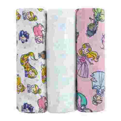 Disney Princesses 3 Piece Muslin Swaddle Baby Blankets
