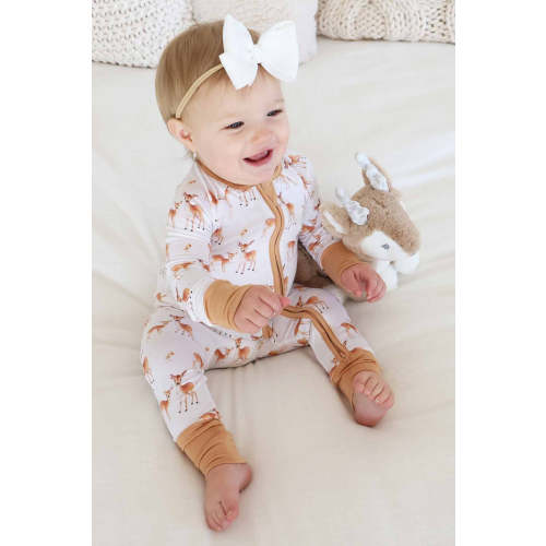 Friendly Fawns Convertible Zip Romper | Caden Lane