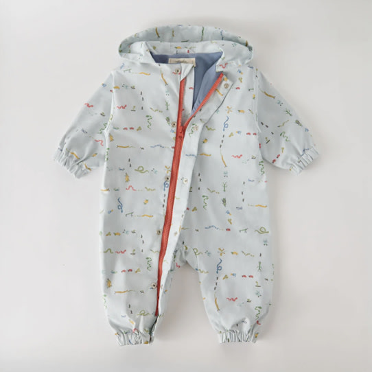 Park Suit - Crawling Critters Blue