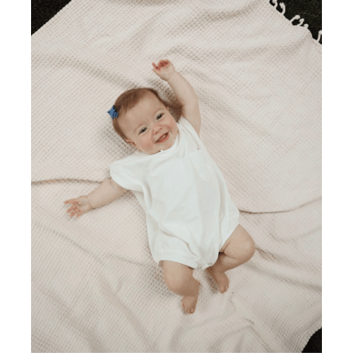 Benny Sleeveless Romper in White