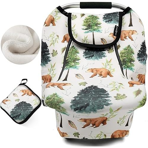 ACRABROS Car Seat Cover (Forest Bear)