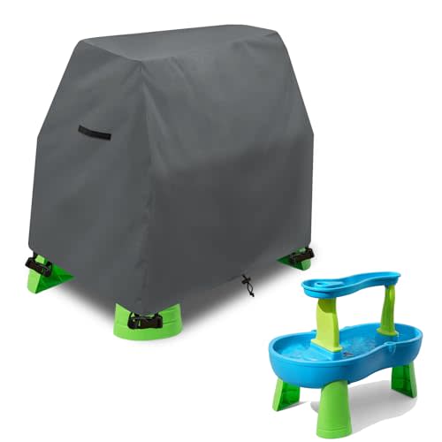 Aacabo Kids Water Table Cover Fit Rain Showers Splash Pond Water Table,Waterproof Dust Proof Anti-UV Outdoor Toys Cover-Cover only