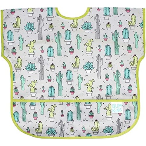 Bumkins Bibs, Baby and Toddler Bibs, Bibs for Girls and Boys, Large for 1-3 Years, Short Sleeve Waterproof Bib for Kids