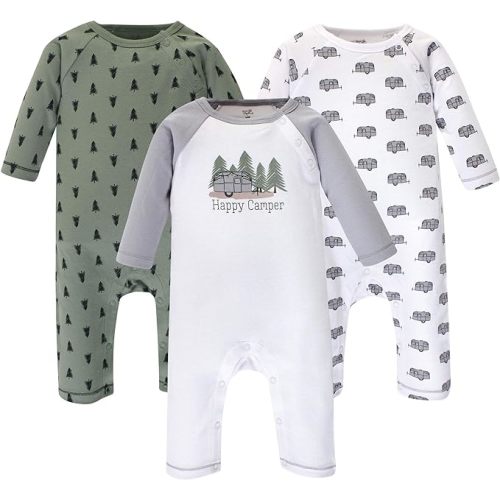 Touched by Nature Baby Girls' Organic Cotton Coveralls