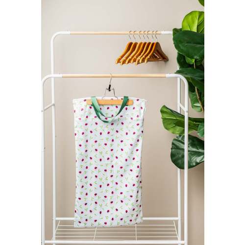 Basics Large Zipper Hanging Wet Bag, Laundry Bag with Handles