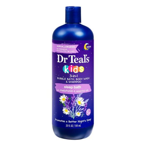 Dr Teal's Kids 3-in-1 Sleep Bath With Melatonin & Essential Oils - Lavender - 20 Fl Oz