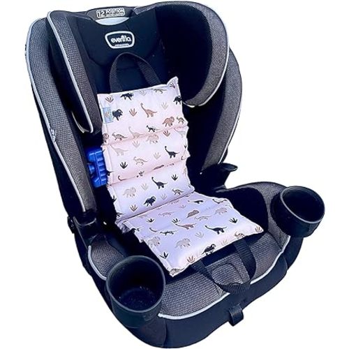 Original Car Seat Cooler Washable Insulated Ice Pack Infant Car Seat Cooling Cushion Mat for Hot Weather Multifunctional Baby Cooling Pad (Neutral Dino)