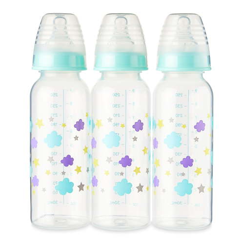 Baby Bottles 9 oz for Girls | 3 Pack of Disney Bows and Dots Minnie Infant Bottles for Newborns and All Babies | BPA-Free Plastic Baby Bottle for