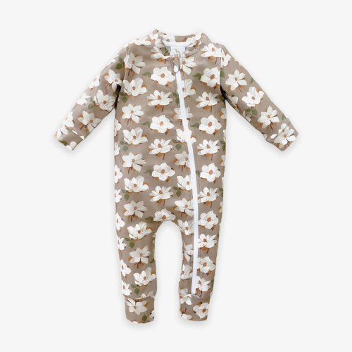 Velvet Fawn Zipper Coveralls - Sweet Magnolia