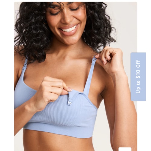Ribbed Scoop Nursing Bralette