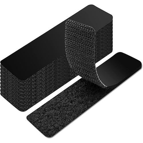 Art3d 16 Sets Hook and Loop Tape Sticky Back,1 in.x 4 in. Double-Sided Command Adhesive Strip Heavy Duty
