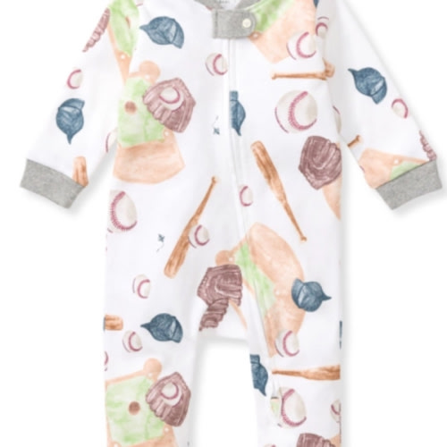 Baseball Organic Cotton Sleep & Play
