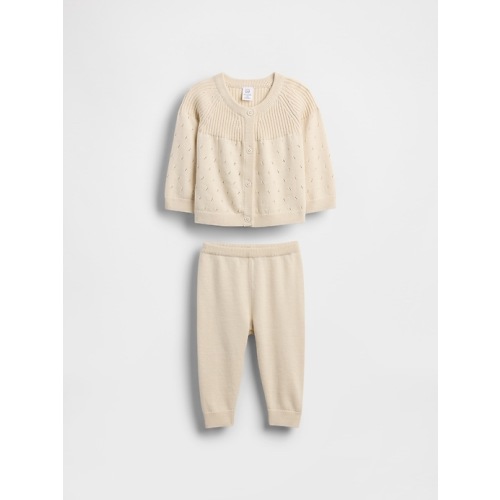 Baby Cardigan Sweater Outfit Set