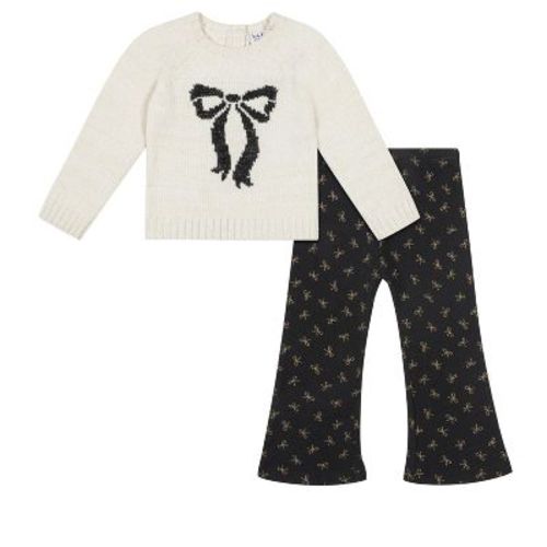 Nicole Miller Infant Girls Rib Knit Sweater Set, 18m