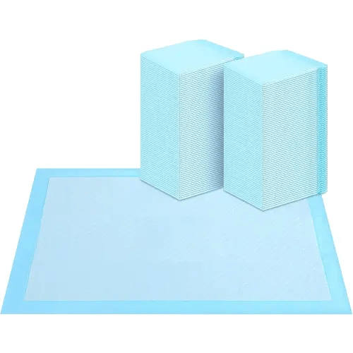 FluffyDream Super Absorbent Waterproof Dog and Puppy Pet Training Pad, Housebreaking Pet Pad,Blue (17.6"x23.6" (50PCS))