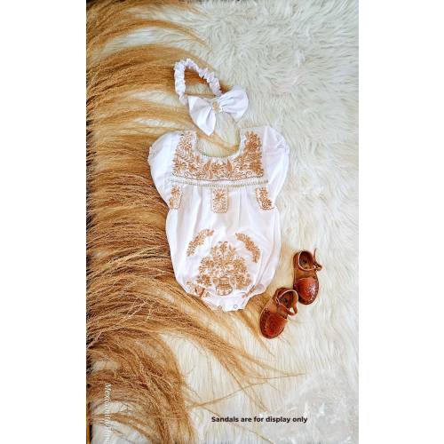 Baby girl outfit||Mexican baby onesie||Onesie and bow set||Baby shower gift||1st birthday outfit girls||Baby girl emboridered bodysuit