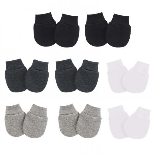 TELOLY 8 Pairs Baby Mittens,Cotton Newborn Mittens,Mittens for Newborn Baby Boy for 0-1 Years