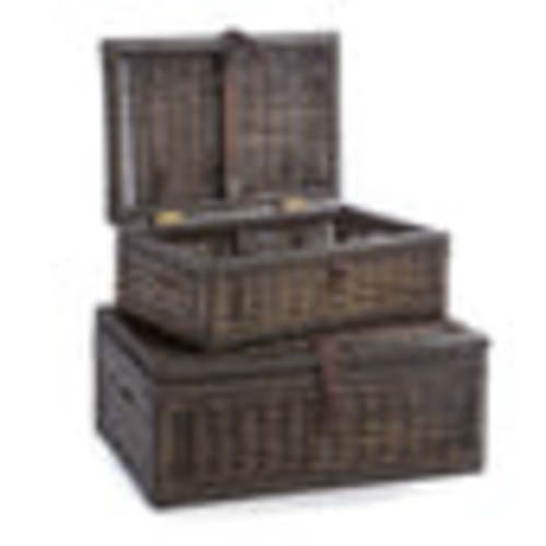 Deep Wicker Storage Trunk – The Basket Lady- Size XL in Sandstone