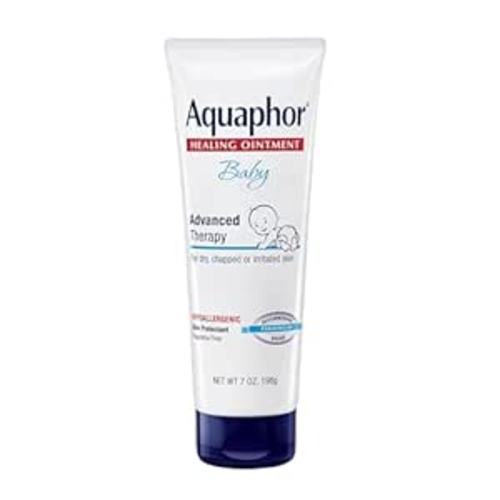 Aquaphor Baby Healing Ointment Advanced Therapy Skin Protectant, Dry Skin and Diaper Rash Ointment, 7 Oz Tube