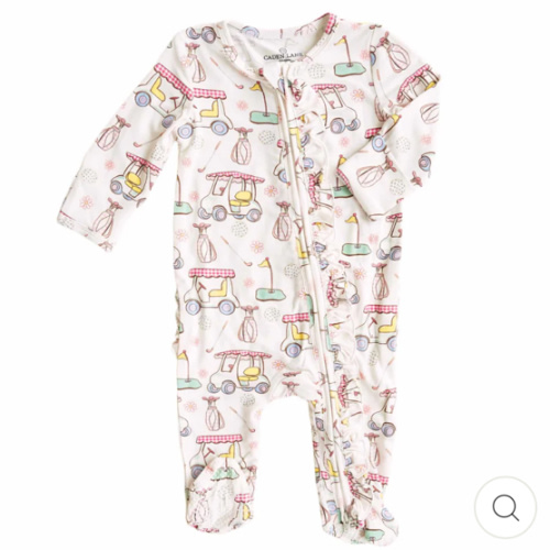 Girl Ruffle Zipper Footies - Best Sellers