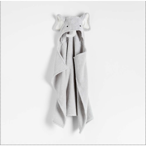 Elephant Organic Hooded Baby Towel