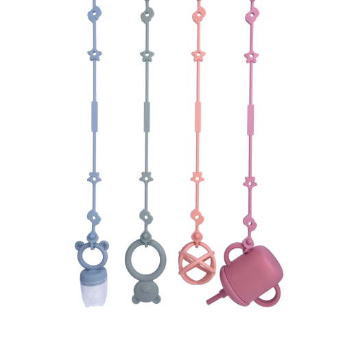4PCS Toy Straps for Baby, Silicone Setpacifier Clip,Applies to Car Seat Toy,Teether Toy,High Chair,Stroller Accessories,Baby Toy Clips,Cribs,Rocking Chair