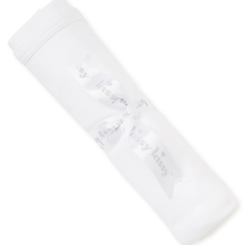 White Kissy Basics Blanket