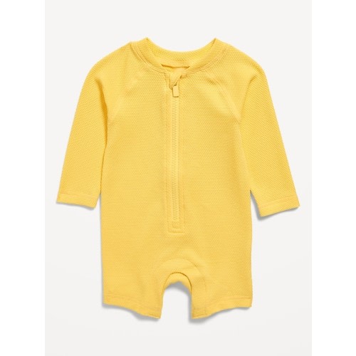 Unisex Long-Sleeve Swim Rashguard Bodysuit for Baby