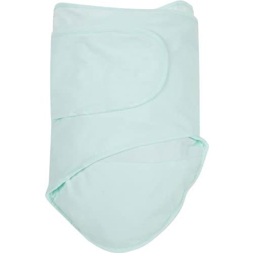 Miracle Blanket Baby Sleep Wearable Swaddle Wrap for Newborn Infant Boy or Girl 0-3 Months, Mint