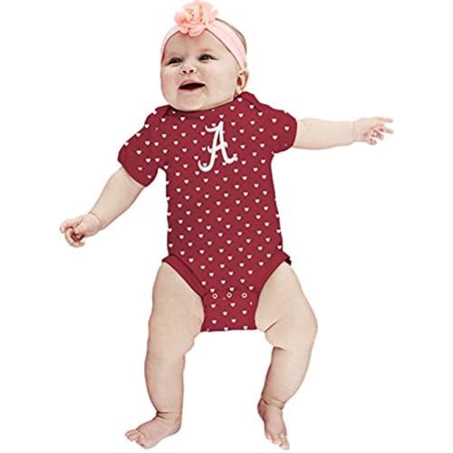 Two Feet Ahead Hearts Baby Bodysuit Creeper Baby Girl Clothes Newborn Infants Sizes 0-3M 6M 12M