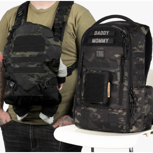Daypack Diaper Bag & Baby Carrier Bundle - Multicam Black
