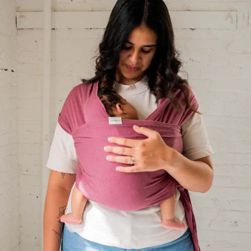 Rosewood Baby Wrap Carrier | hope&plum Baby Carriers