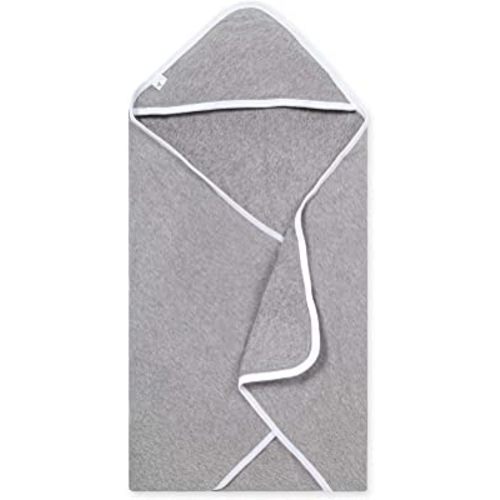 Burts Bees Baby Infant Hooded Towels Heather Grey Cotton, Unisex Bath Essentials and Newborn Necessities, Soft Nursery Towel with Hood Set, 1-Pack Size 29 x 29 Inch